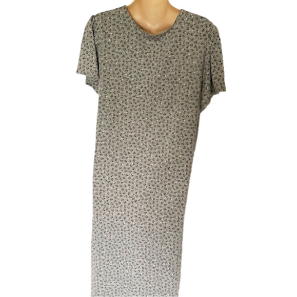GEORGE- Grey Floral Nightie - Picture 5 of 7